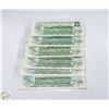 Image 2 : LOT 0F 6 - 1973 DOLLAR BILLS