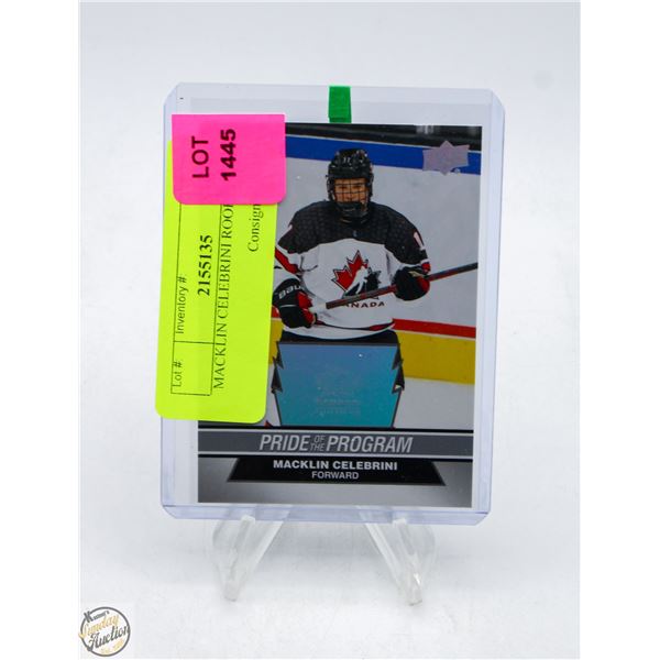 MACKLIN CELEBRINI ROOKIE CARD