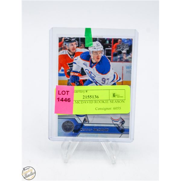 CONNER MCDAVID ROOKIE SEASON