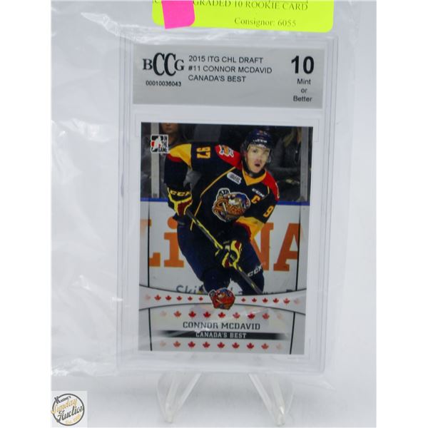 MCDAVID GRADED 10 ROOKIE CARD