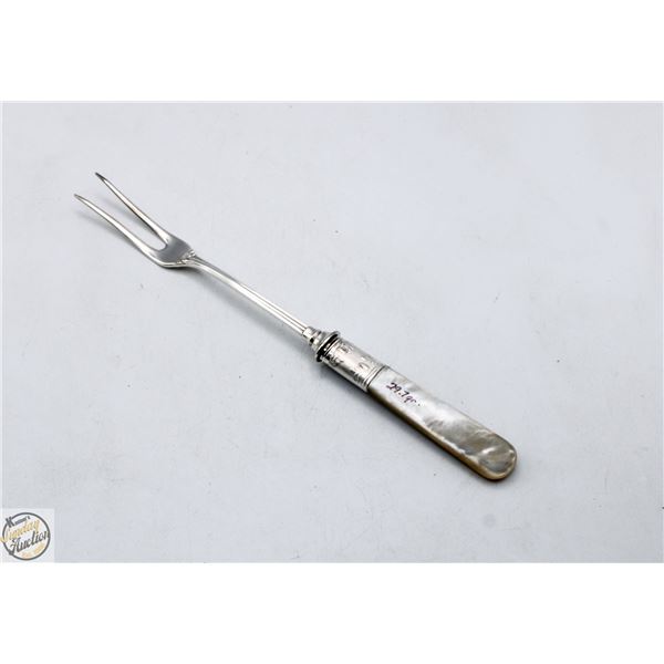 STERLING 92.5% SILVER PICKLE FORK 29.7 GRAMS