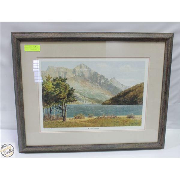 MOUNT CLEAVELAND PRINT 97/297 DON CROCHET 1986