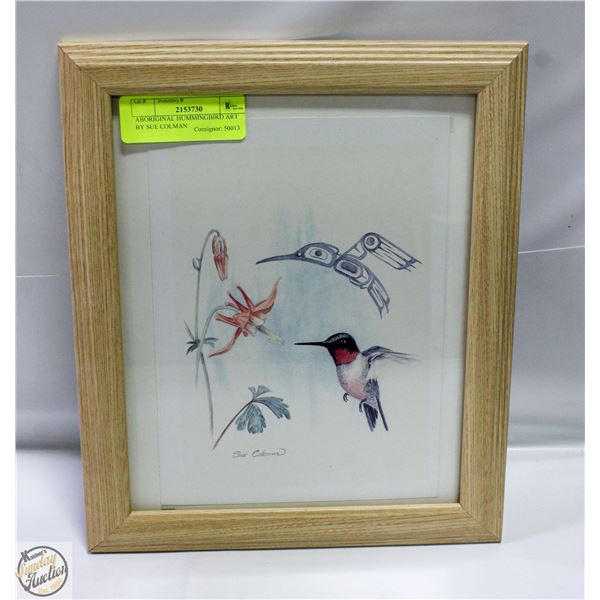 ABORIGINAL HUMMINGBIRD ART BY SUE COLMAN