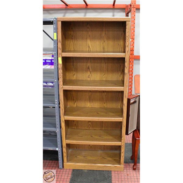 LARGE 5 TEIR BOOK SHELF 71"X30"X12"