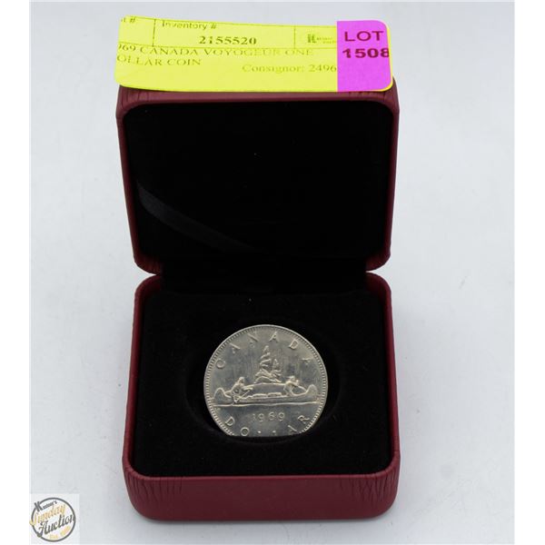 1969 CANADA VOYOGEUR ONE DOLLAR COIN