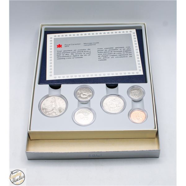 1985 SPECIMEN 6 COIN UNCIRCULATED SET