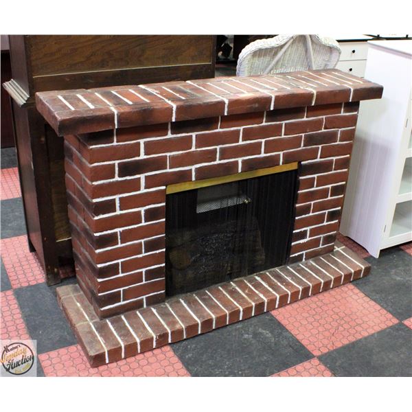 REALISTIC BRICK LOOK ELECTRIC FIREPLACE