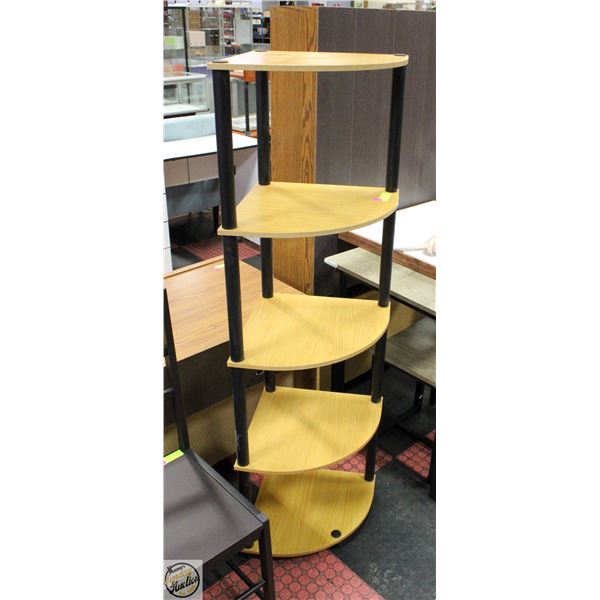 5 TIER CORNER SHELVING UNIT H-57.5"