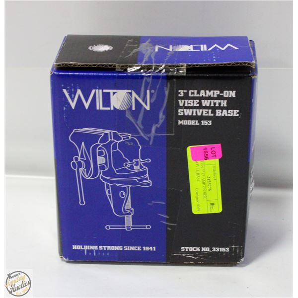 WILTON 3" CLAMP ON VISE W/SWIVEL BASE