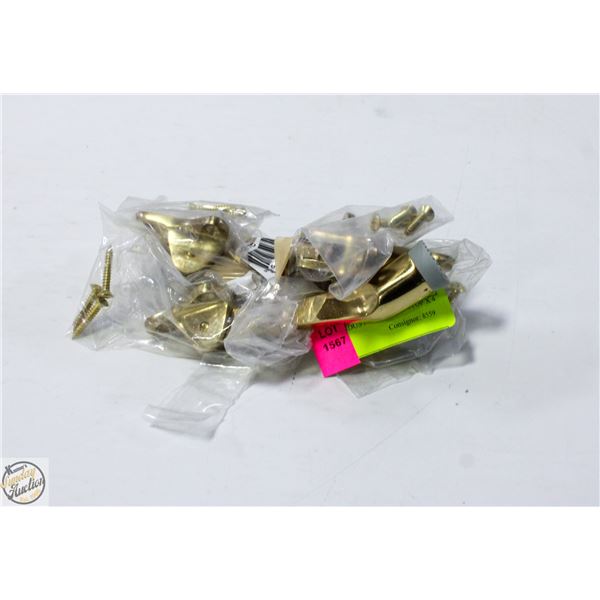 BRASS INDUSTRIAL DOOR STOP X 4