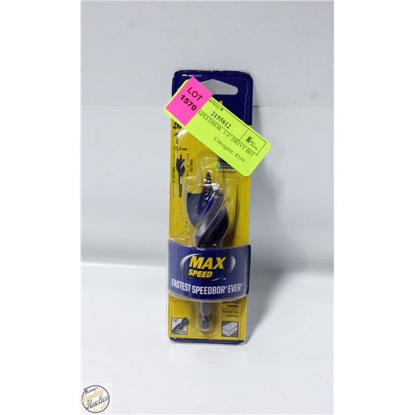 IRWIN 1" SPEEDBOR  1/4" DRIVE BIT