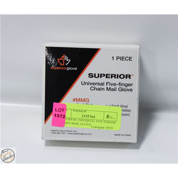 SUPERIOR UNIVERSAL FIVE FINGER CHAIN MAIL GLOVE