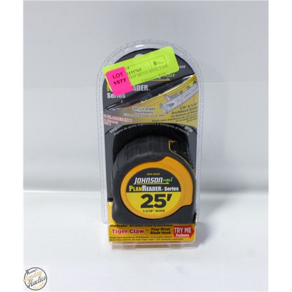 JOHNSON 25 FOOT MEASURING TAPE