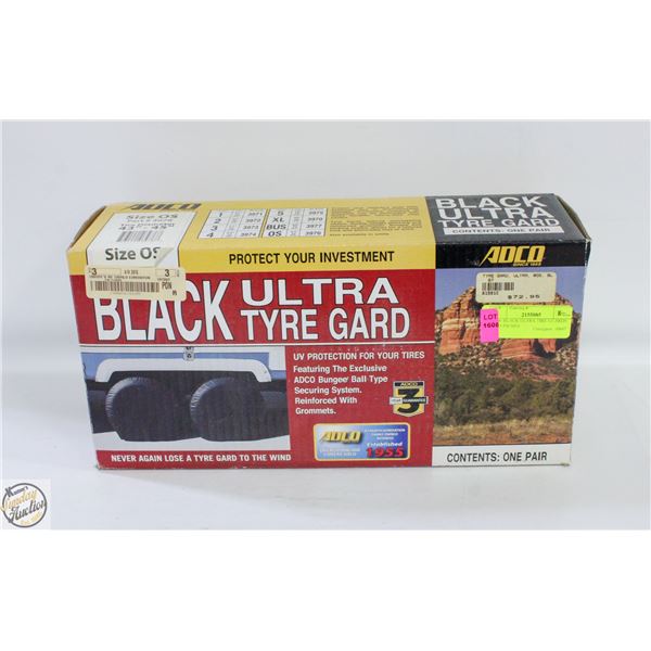 NEW BLACK ULTRA TIRE GUARDS 43-45 INCHES