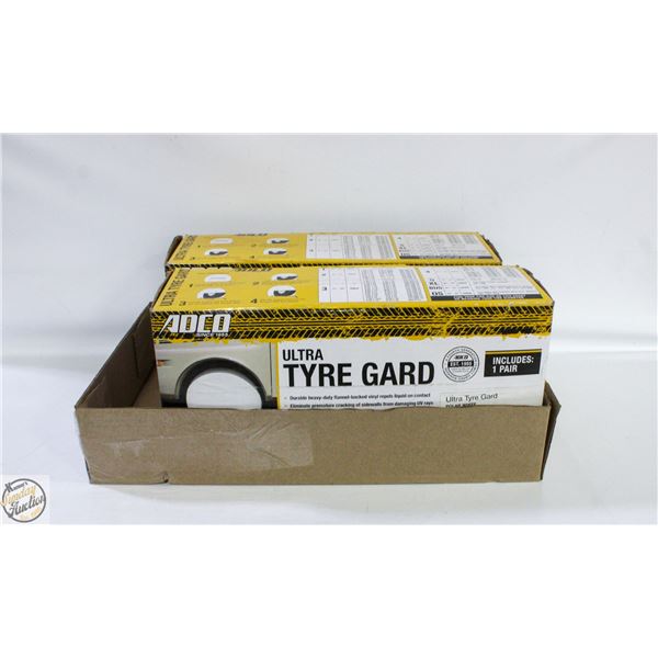 PAIR OF ULTRA TIRE GUARDS POLAR WHITE