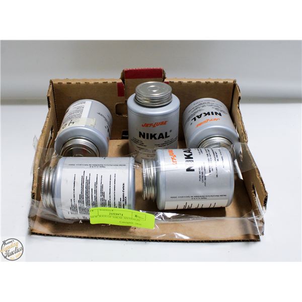 5 NEW JUGS OF NIKAL ANTISIEZE