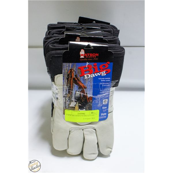 6 NEW BIG DAWG WORK GLOVES