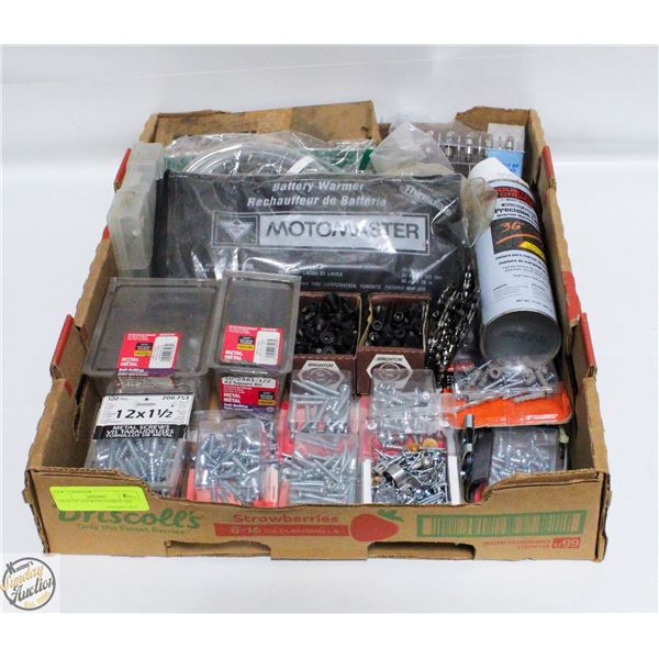 TRAY OF ASSORTED HARDWARE