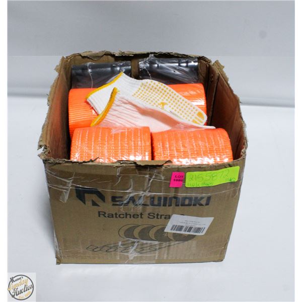 BRAND NEW HD STRAPS 4PK ORANGE 4 INCHES WIDE