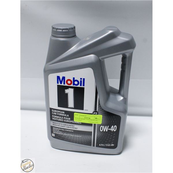 SEALED MOBIL 1 SYNTHETIC OIL - 4.7L 0W40