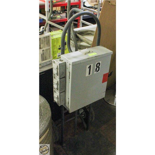 POWER PANEL ON 2WHEEL DOLLY