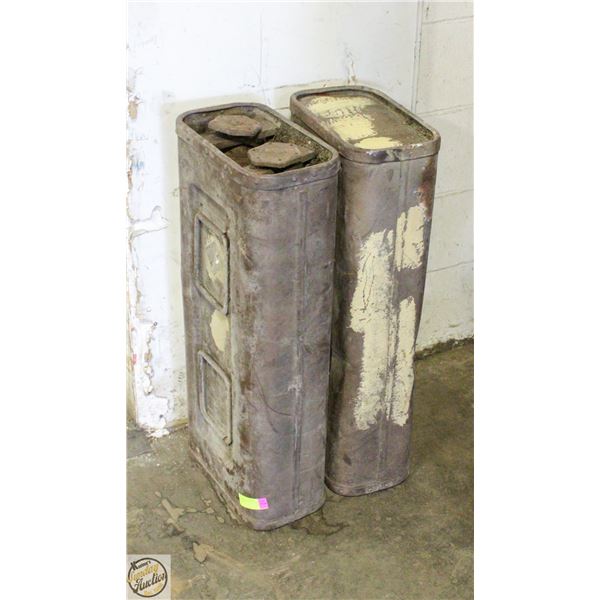 2 PCS VINTAGE MILITARY METAL BOXES