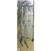 Image 1 : PAIR OF ALUMINUM CRUTCHES