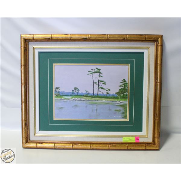 OIL PAINTING FRAMED, SIGNED, 23X18 INCH