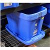 Image 1 : 5 TUFF STORE ZERO NEST STORAGE TOTES WITH LIDS
