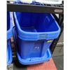 Image 1 : 5 TUFF STORE ZERO NEST STORAGE TOTES WITH LIDS