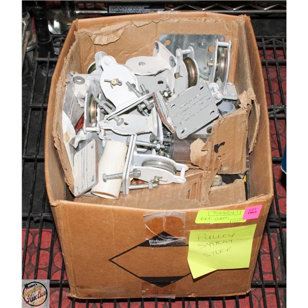 BOX LOT OF EXTENSION CORDS