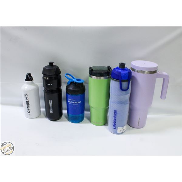 ESTATE TUMBLERS, WATER BOTTLES, ETC