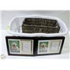 Image 1 : STERILITE WHITE LAUNDRY BASKET + WICKER