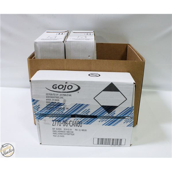 3 PACKS OF 4 X 1000ML GOJO NXT REFILLS