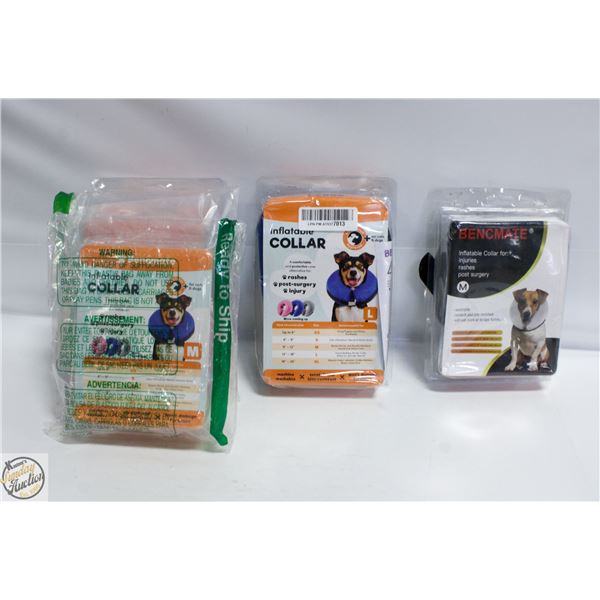 5 BENCHMATE INFLATABLE MEDICAL DOG DONUT COLLARS