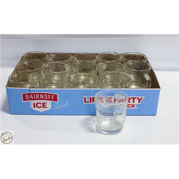 15 GLASS MEASURING CUPS