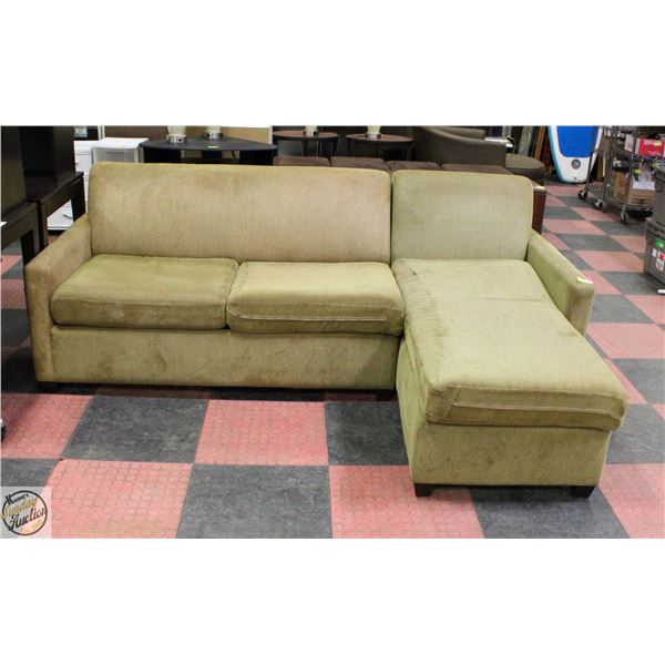 USED HOTEL HIDE A BED SECTIONAL - 90" X 66" X 33"
