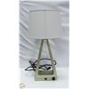 Image 1 : MODERN DESIGN TABLE LAMP WITH CHARGING OUTLET