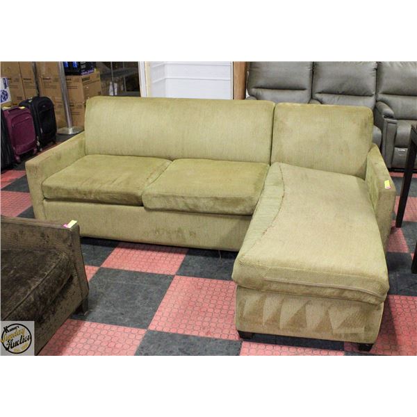 USED HOTEL HIDE A BED SECTIONAL - 90" X 66" X 33"