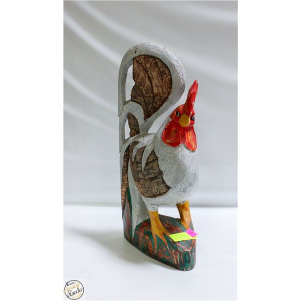 ROOSTER DECOR - 19-1/2" X 9-1/2" X 4-1/2"