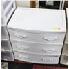 Image 1 : 3 DRAWER STORAGE BIN ON WHEELS GRACIOUS LIVING