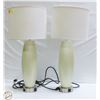 Image 1 : PAIR OF SHOWHOME LAMPS WITH CHARGING OUTLET