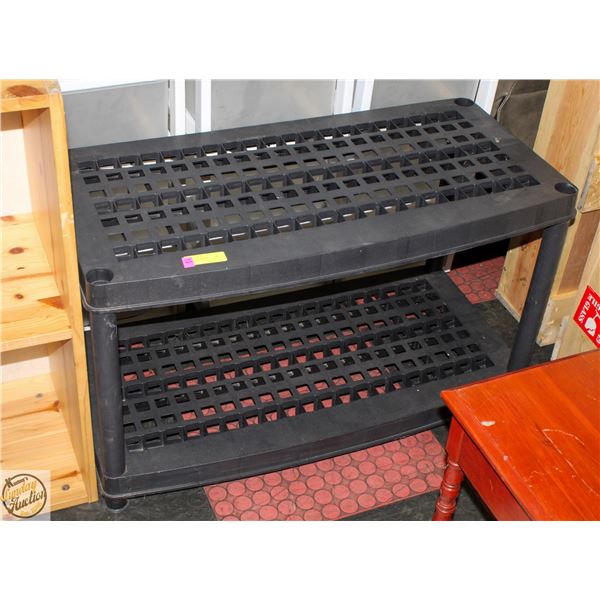 2 TIER RESIN SHELVING UNIT