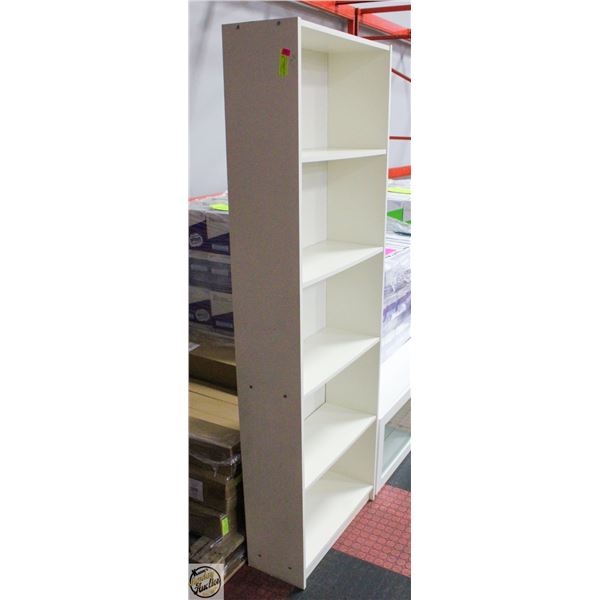 WHITE 5 TIER SHELVING UNIT