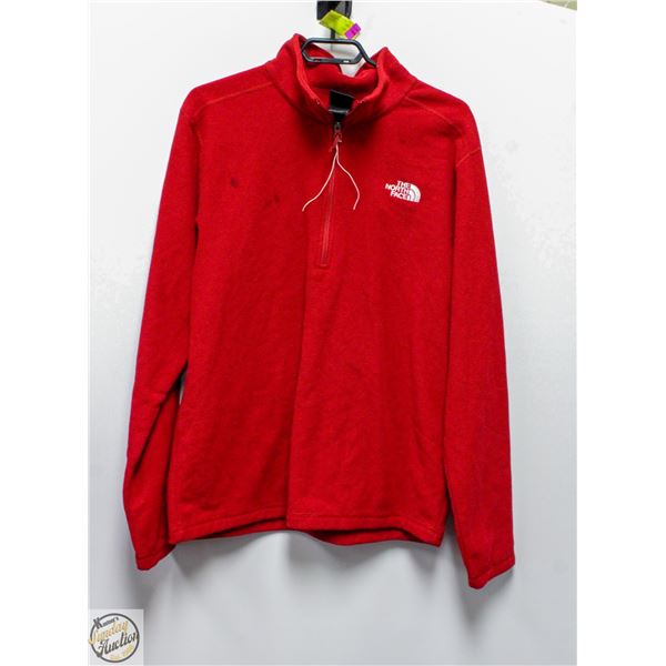 NORTH FACE MEN'S 1/4ZIP RED JACKET SIZE L