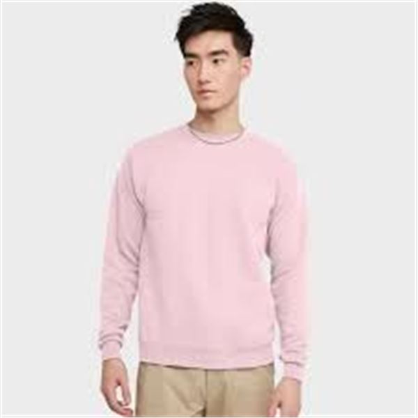 NEW LARGE HANES NAVY HEATHER SWEATER