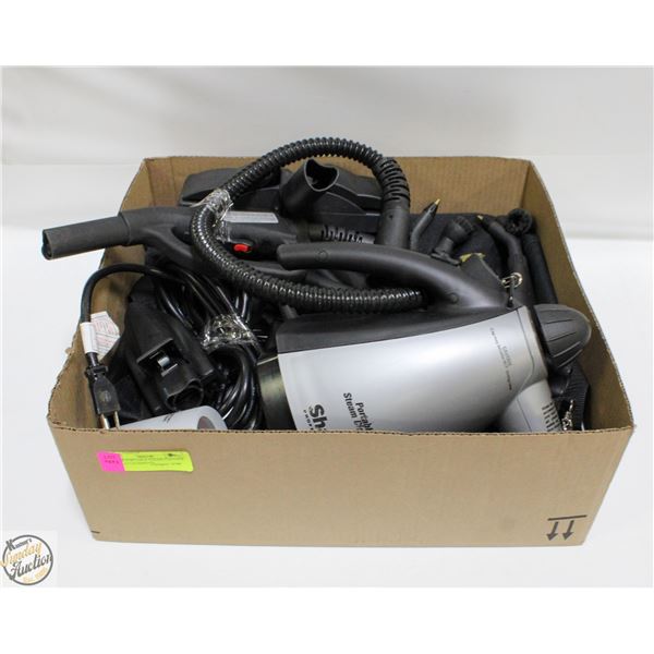 SHARK PORTABLE STEAM CLEANER WITH ATTACHMENTS
