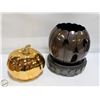 Image 1 : DECORATIVE THEMED ITEMS- METAL CERAMIC PUMPKINS