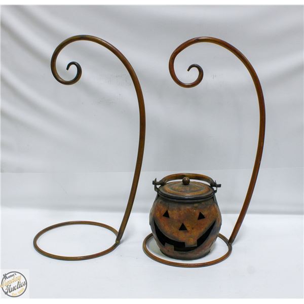 DECORATIVE THEMED ITEMS JACK O LANTERN STAND 20"