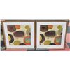 Image 1 : PAIR OF FRAMED ART PRINTS 26" X 27"